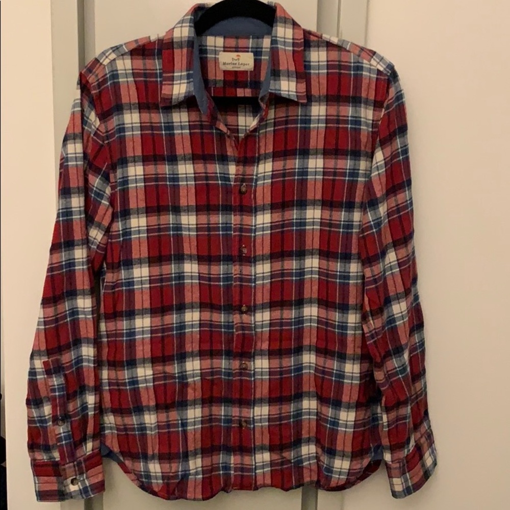 Marine Layer Plaid Shirt Medium Great Condition!